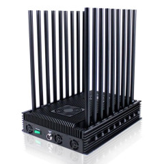 High Power 18 Antennas GSM 3G 4G 5G Moblie Phone Signal Jammer 6-10W/Band with 6-7dBi Omni-Directional Antennas