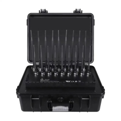 High Power 158Watts Suitcase VIP Signal Jammer For Blocking GSM 3G 4G 5G Mobile Phone WIFI All GPSL1-L5 Lojack Up to 100m