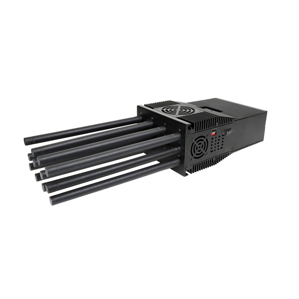 Latest Portable High Power 44 Watts Mobile Phone Signal Jammer with 12 Antennas with Black Case