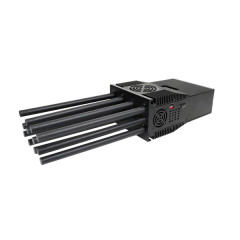 Latest Portable High Power 44 Watts Mobile Phone Signal Jammer with 12 Antennas with Black Case