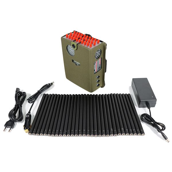 New Handheld 32 Bands FM Radio Wi-Fi 7&6E Wi-Fi2.4G Wi-Fi5G GPS LOJACK LORA UHF VHF 433 315 868 CDMA GSM 3G 4G 5G Cell Phone Signal Jammer