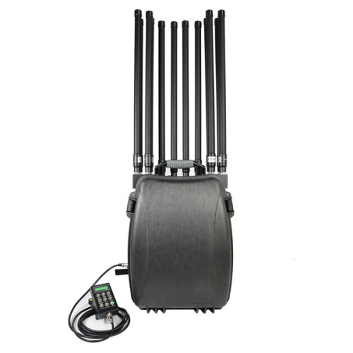 360 Watts Backpack Mobile Phone WIFI GPS Signal Jammer With 12 Bands of 100-6000MHz