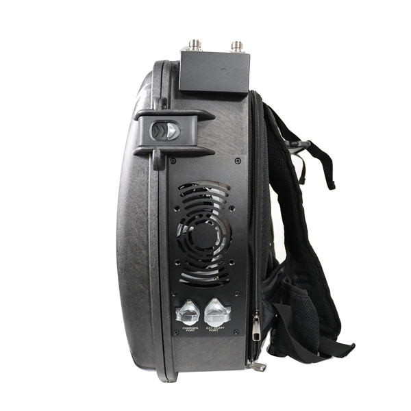 360 Watts Backpack Mobile Phone WIFI GPS Signal Jammer With 12 Bands of 100-6000MHz