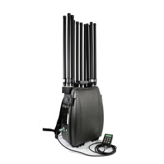 360 Watts Backpack Mobile Phone WIFI GPS Signal Jammer With 12 Bands of 100-6000MHz