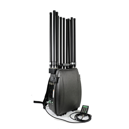 360 Watts Backpack Mobile Phone WIFI GPS Signal Jammer With 12 Bands of 100-6000MHz