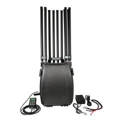 360 Watts Backpack Mobile Phone WIFI GPS Signal Jammer With 12 Bands of 100-6000MHz