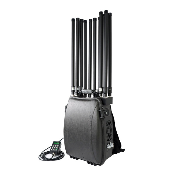 360 Watts Backpack Mobile Phone WIFI GPS Signal Jammer With 12 Bands of 100-6000MHz