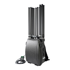 360 Watts Backpack Mobile Phone WIFI GPS Signal Jammer With 12 Bands of 100-6000MHz