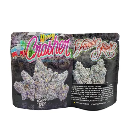 Digital printng child resistant pouches for runtz weed gelato
