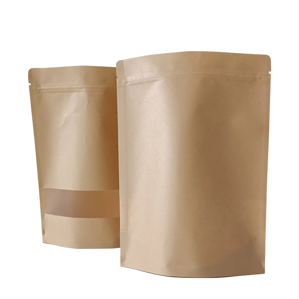 Biodegradable Stand Up Pouch with Window Wholesale Price