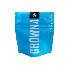 Glossy child resistant reclosable bags with ziplock window