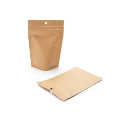 Recycled kraft child resistant exit bags in bulk