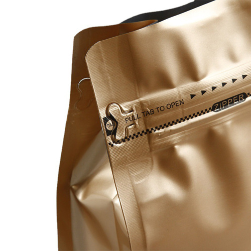 Flat bottom foil bags silver high barrier packaging pouch