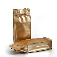Flat bottom foil bags silver high barrier packaging pouch