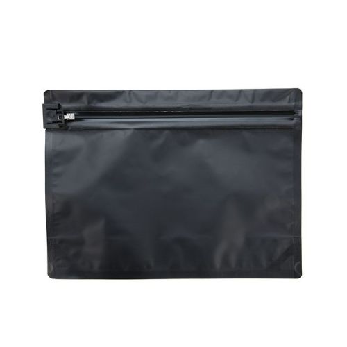Matte black childproof mylar bags wholesale weeds herbs baggies