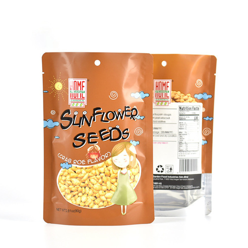 Matte stand-up barrier pouches custom snack packaging bags