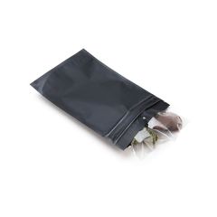 Matte black childproof mylar bags wholesale weeds herbs baggies