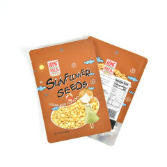 Matte stand-up barrier pouches custom snack packaging bags