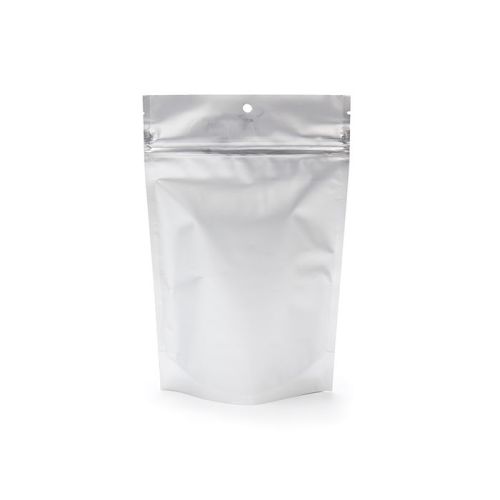 Glossy child resistant reclosable bags with ziplock window