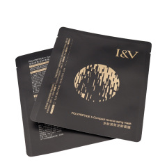 Kraft lay flat pouch face mask packaging wholesale