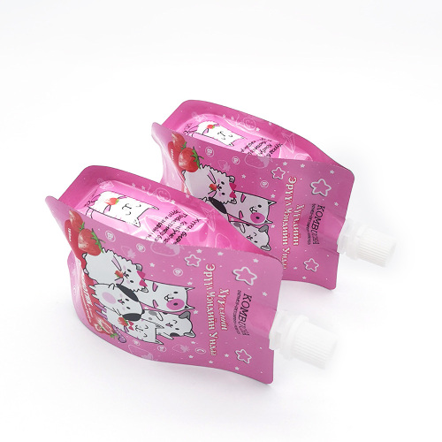 Custom spouted stand-up barrier pouches for liquid juice jelly packaging