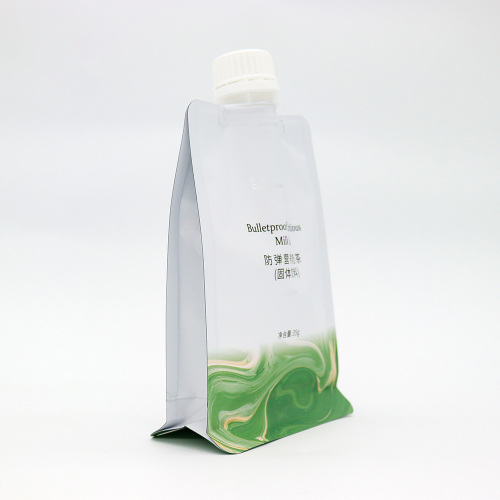 Aluminium foil spout pouch quad seal juice bag