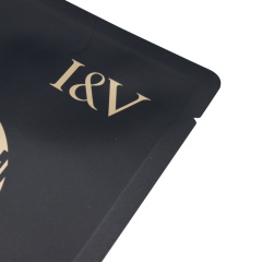 Kraft lay flat pouch face mask packaging wholesale