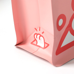 Digital print dog food bags recyclable flat bottom zipper pouch