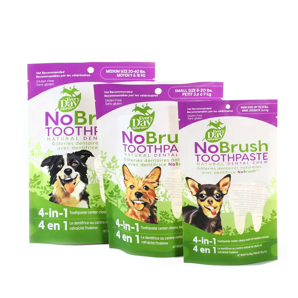 Biodegradable pet food packaging custom stand up pouch bags