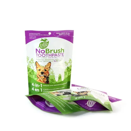 Biodegradable pet food packaging custom stand up pouch bags