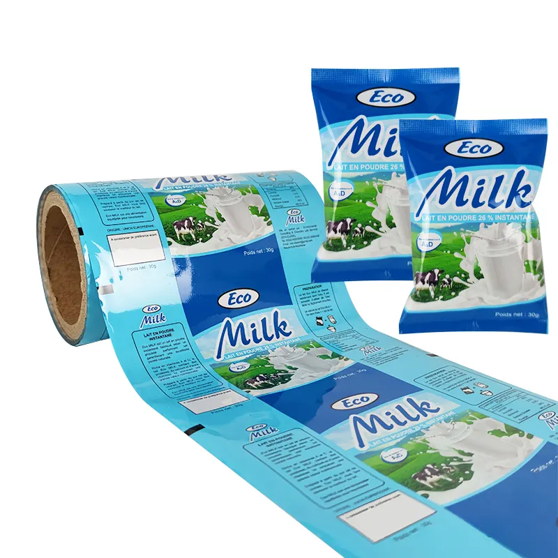 Plastic film for milk powder packaging