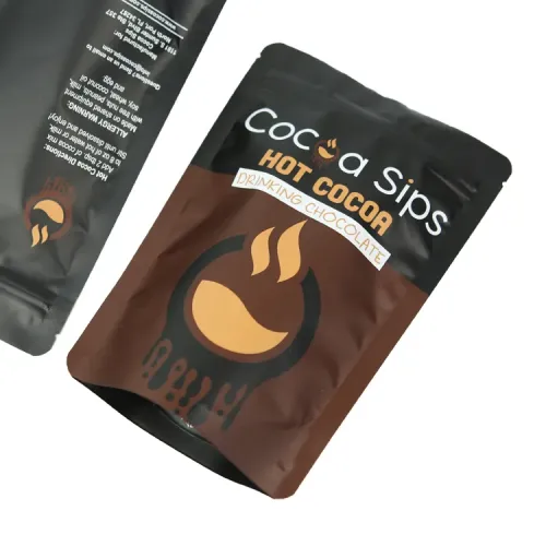 Cocoa Powder Packaging Bag Stand Up Zipper Pouch