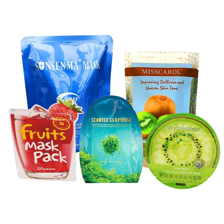 High Barrier Mylar Facial Masks Packaging 