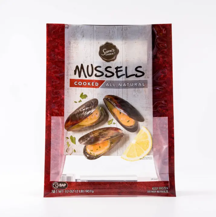 frozen mussels packaging bags