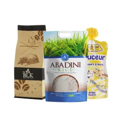 Wholesale Rice Packaging Bags 1kg 3kg 5kg Plastic Handle Pouch
