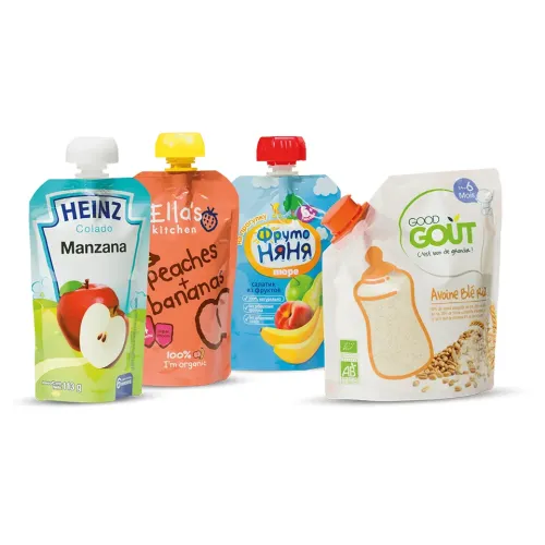 Wholesale Baby Food Pouches Refillable Plastic Packaging