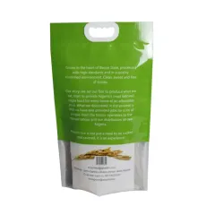 Wholesale Rice Packaging Bags 1kg 3kg 5kg Plastic Handle Pouch
