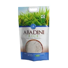 Wholesale Rice Packaging Bags 1kg 3kg 5kg Plastic Handle Pouch