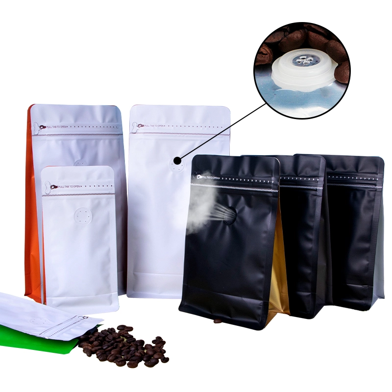 Glossy custom coffee bags