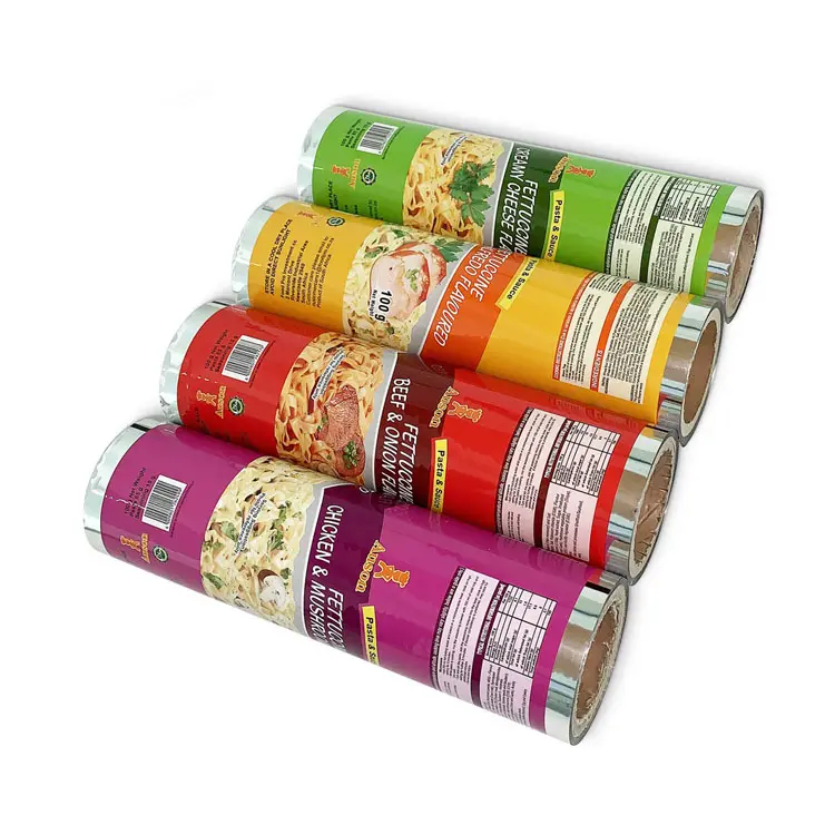 Custom Printed Instant Noodle Packaging Film Roll Stock Supplier