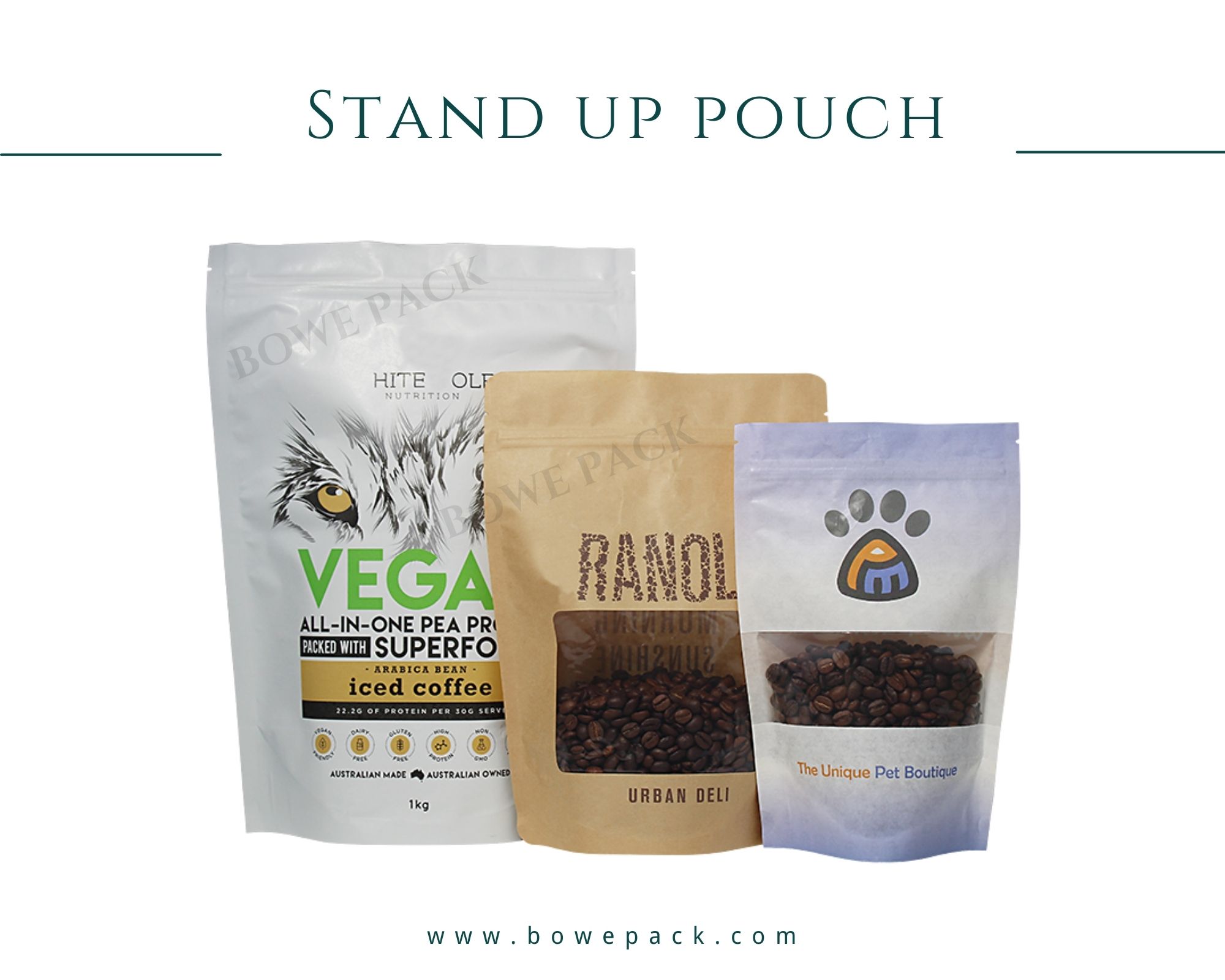 Custom Stand Up Coffee Bag 