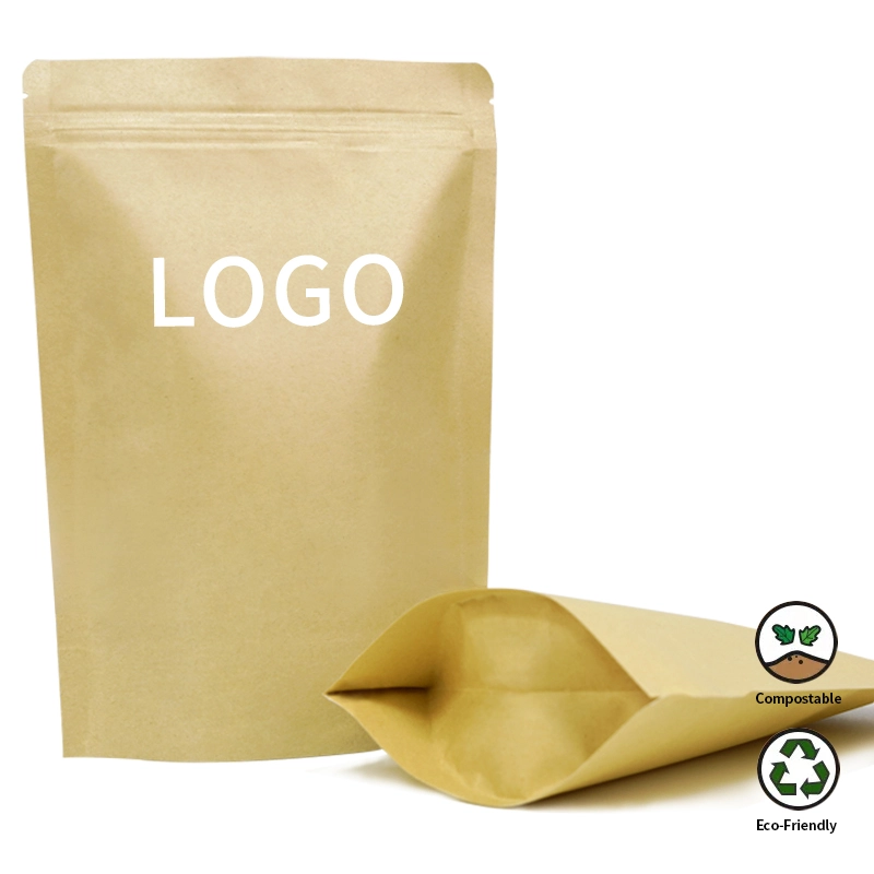Custom Recyclable Pouches Mono Plastic Kraft Packaging Bag