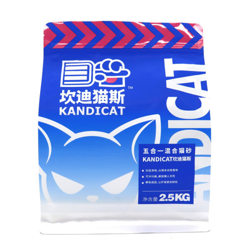 2.5kg Cat Litter Flat Bottom Pouch with Zipper [ Factory Direct]