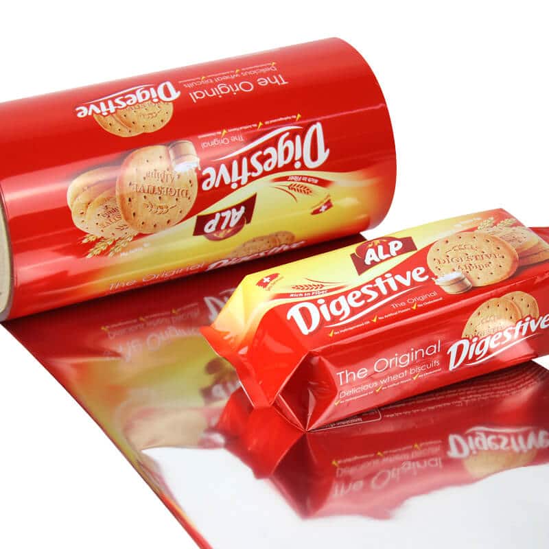 VFFS packaging films for biscuits