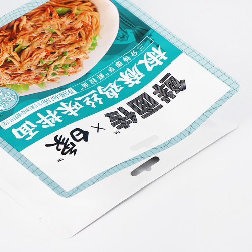 Flat Bottom Pouch For Pasta Noodles Plastic Packaging Bag