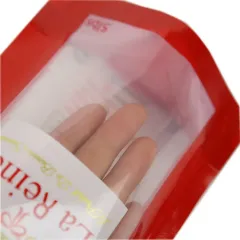 Bolsitas de té personalizadas con logotipo doypack metalizado brillante con ventana