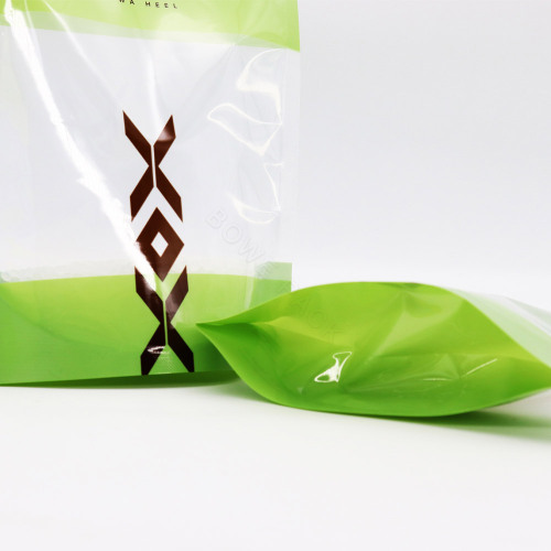 Herbs Packaging Bag PET Stand-up Pouch with Clear Window Supplier