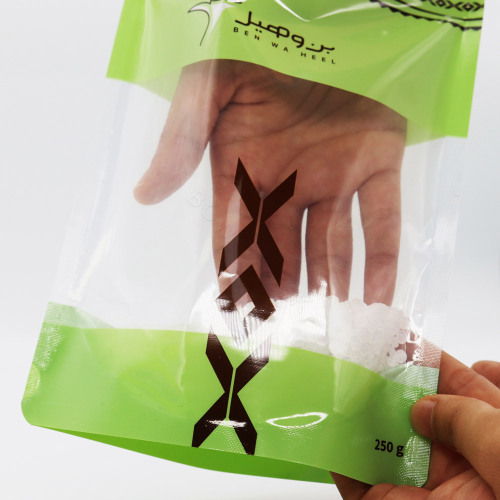 Herbs Packaging Bag PET Stand-up Pouch with Clear Window Supplier