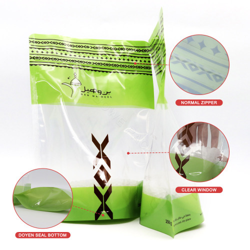 Herbs Packaging Bag PET Stand-up Pouch with Clear Window Supplier