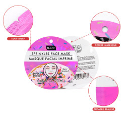 Custom Facial Mask Packaging Special Shape Pouch with Holographic Effect